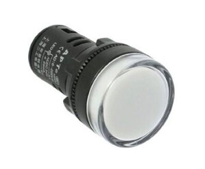 LED kontrolka 230V 29mm biela 
