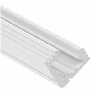 Hliníkový profil pre LED pásiky 45-ALU elox  biely (1m)
