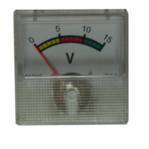 Voltmeter analógový mini, 15V DC 