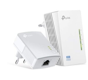 TP-LINK TL-WPA4220KIT AV600 Powerline Wi-Fi KIT, 300Mbps at 2.4GHz