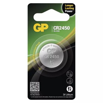 Lítiová gombíková batéria GP CR2450 