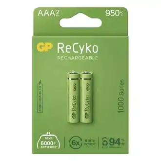 Nabíjacie batérie AAA (R03) 1,2V/950mAh GP Recyko 2ks