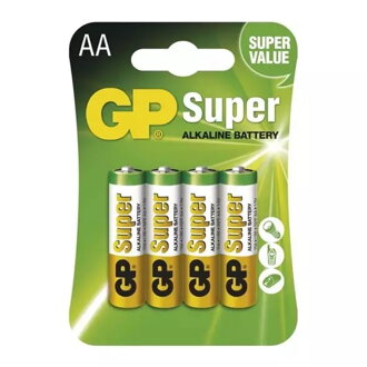 Batérie AA (R6) alkalické GP Super Alkaline (4ks)