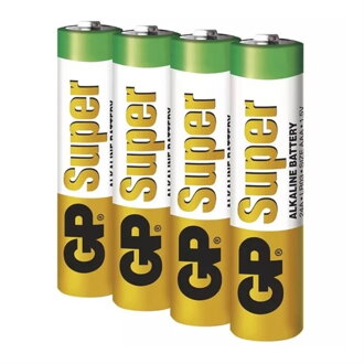 Batérie AAA (R03) alkalická GP Super Alkaline 4ks
