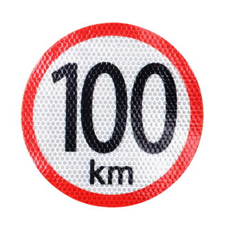 Samolepka 100km reflexná