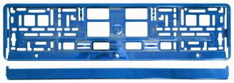 Podložka pod ŠPZ BLUE metallic