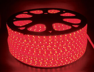 LED hadica 230V 60LED/m IP67 4.8W/m červená 1m