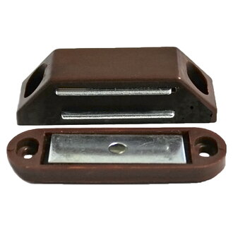 Magnety na dvere T0372, 62 mm, hnedé 