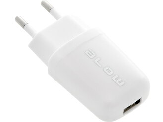 Sieťová nabíjačka USB 2,1A biela