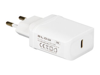 Sieťová nabíjačka USB-C PD3.0 18W biela