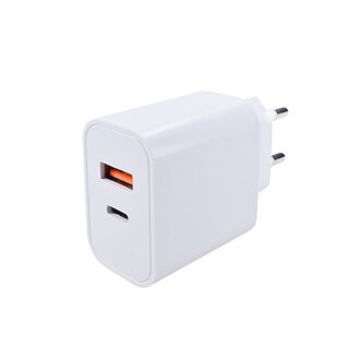 Napájací adaptér Solight USB A+C 20W