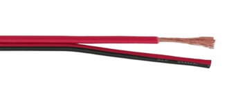 Reproduktorový kábel 2x2,5mm červeno-čierny