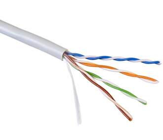 Kábel UTP 4x2 drôt, CU, cat. 5E