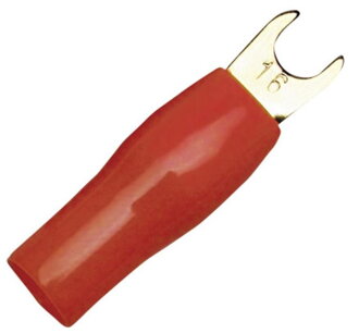 Vidlička M5 6.7mm červená, pozlátená