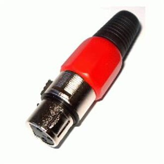 Mikrofónna zdierka XLR na kábel červená