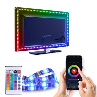 LED WIFI smart RGB pásik pre TV, 4x50cm, USB