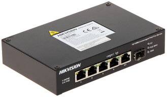 POE switch DS-3T0306HP-E/HS 4-portový s SFP, HIKVISION