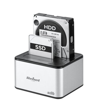 Dokovacia stanica diskov HDD/SDD USB3.0, hliníková