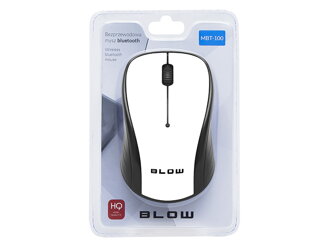 Bluetooth myš BLOW MBT-100, bielo-čierna