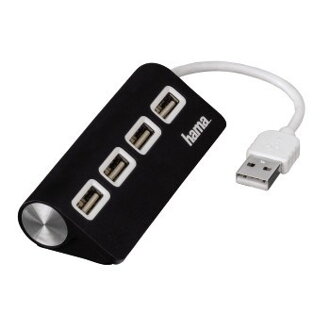 USB 2.0 HUB Hama, čierny