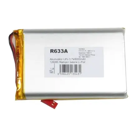 Nabíjacia batéria Li-Pol 3,7V/6000mAh 126085 Hadex