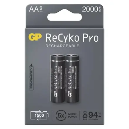 Nabíjacie batérie AA (R6) 1,2V/2000mAh GP Recyko Pro 2ks