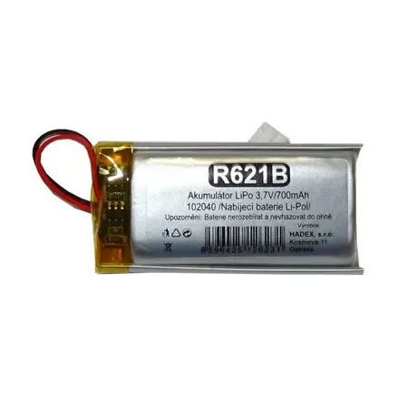 Nabíjací akumulátor Li-Po 3,7 V / 700 mAh R621B