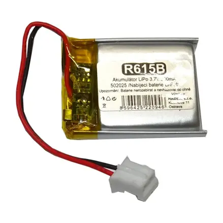 Nabíjací akumulátor Li-Po 3,7 V / 200 mAh R615B
