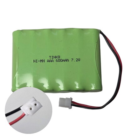 Batéria nabíjacia - akupack Ni-MH 7,2V/600mAh TINKO
