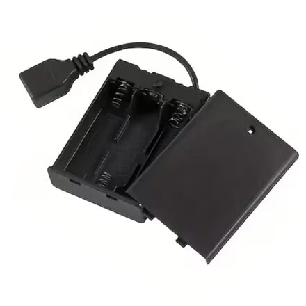 Bateriové puzdro 3xAA s vypínačom a USB výstupom