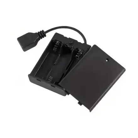 Bateriové puzdro 3xAA s vypínačom a USB výstupom
