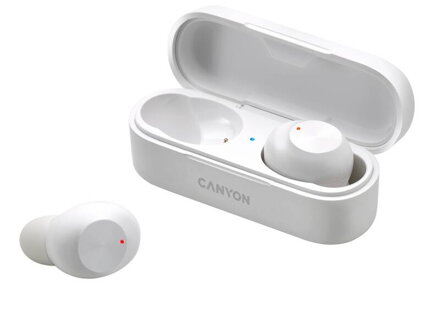 Bluetooth slúchadlá do uší Canyon CNE-CBTHS1W, biele