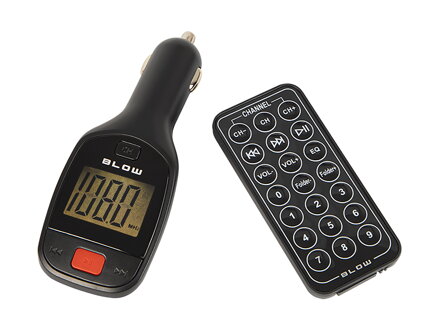 Transmitter do auta BLOW SD/USB LCD Black