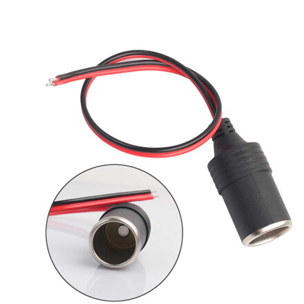 Autozapaľovačová zdierka 12V 10A s káblom