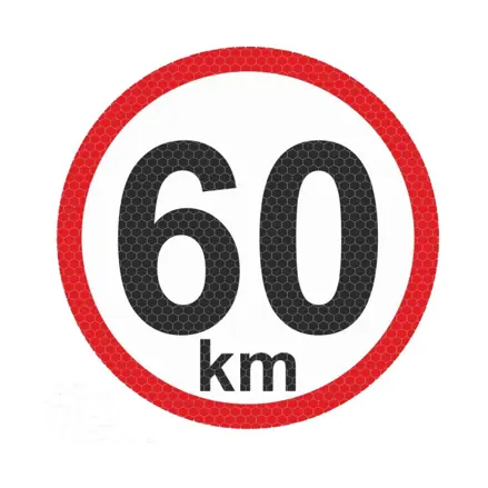 Samolepka 60km reflexná