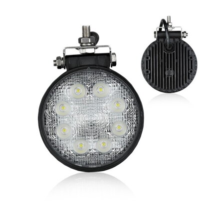LED pracovné svetlo 10-30V, E8, 11,5cm, okrúhle