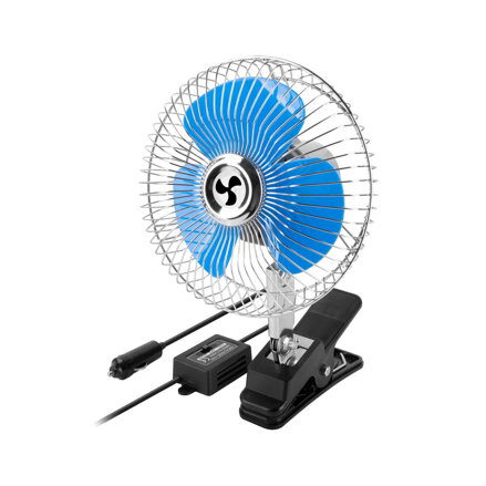 Ventilátor do auta 24V 15cm PEIYING, so štipcom