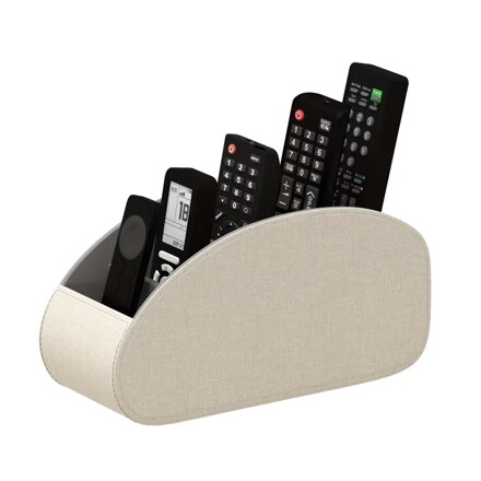 Béžový organizér pre 5x diaľkový ovládač