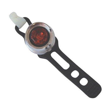 Zadné červené svetlo na bicykel 1xLED, 2xCR2032
