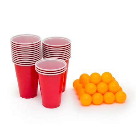 Beerpong sada - 24 ks loptičiek a pohárov