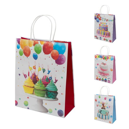 Papierová taška "Happy Birthday"