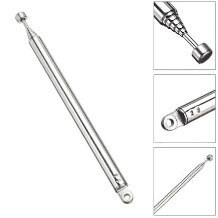 Teleskopická FM anténa 6mm, 154-640mm