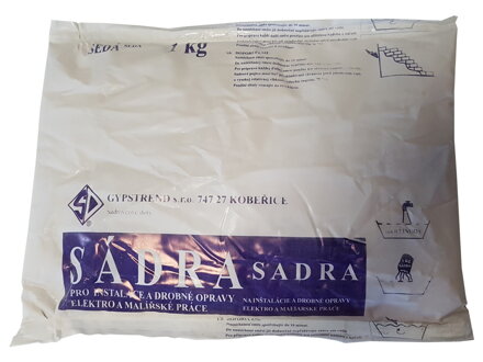 Sádra šedá 1kg