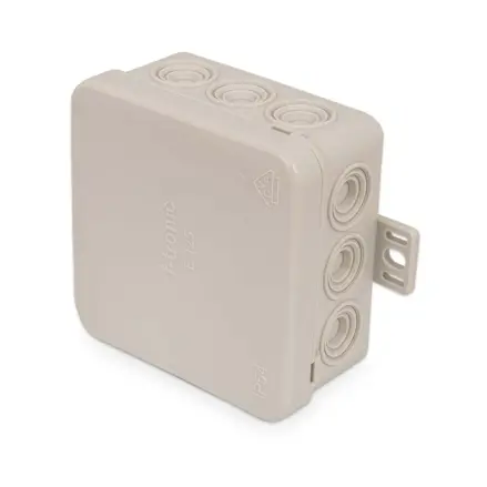 Inštalačná krabička 75x75x40mm IP54 šedá