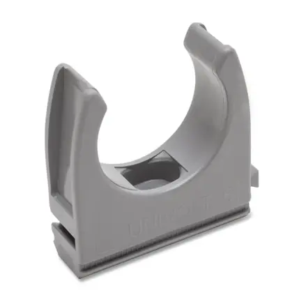Držiak PVC trubiek 50mm svetlosivý, Univolt CL50