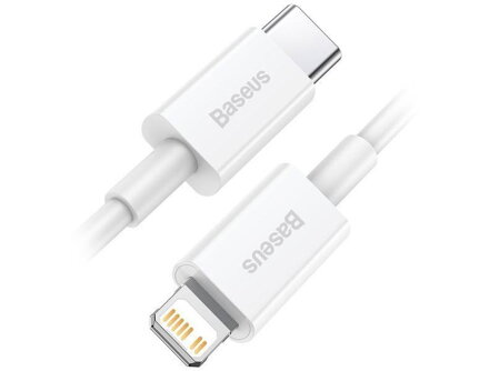 Kábel USB-C / Lightning PD 20W 2m biely 