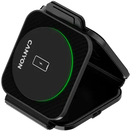 Skladacia bezdrôtová Qi nabíjacia stanica Canyon WS-305, 3v1