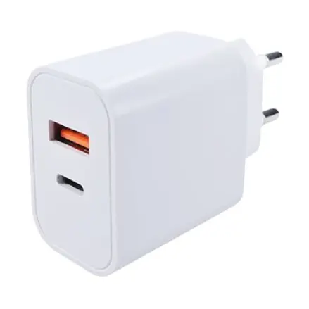 Napájací adaptér Solight USB A+C 20W