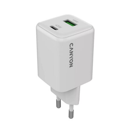 Sieťová rýchlonabíjačka Canyon CU45AC, 1x USB-C 45W, 1x USB-A 18W