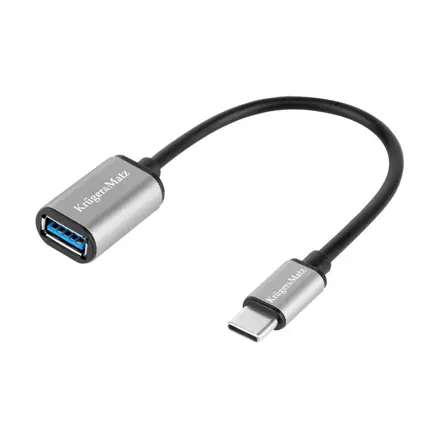 Šnúra USB A 3.0 zdierka - USB typC, OTG 15cm